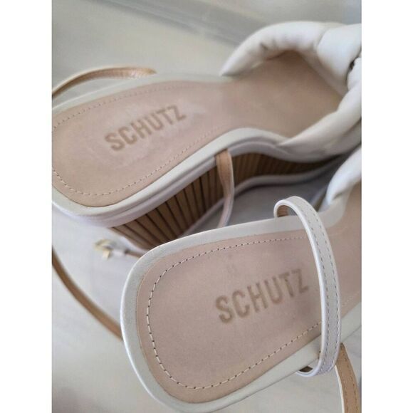 Schutz Mindy Wedge in Pearl 9.5B - Picture 7 of 15